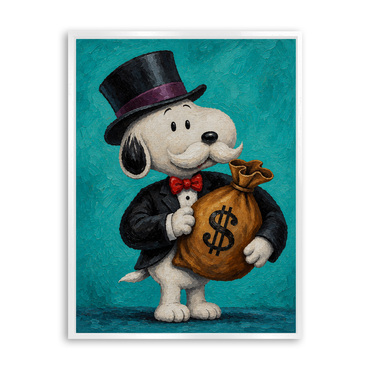 The Little Tycoon - Leinwand Weiß