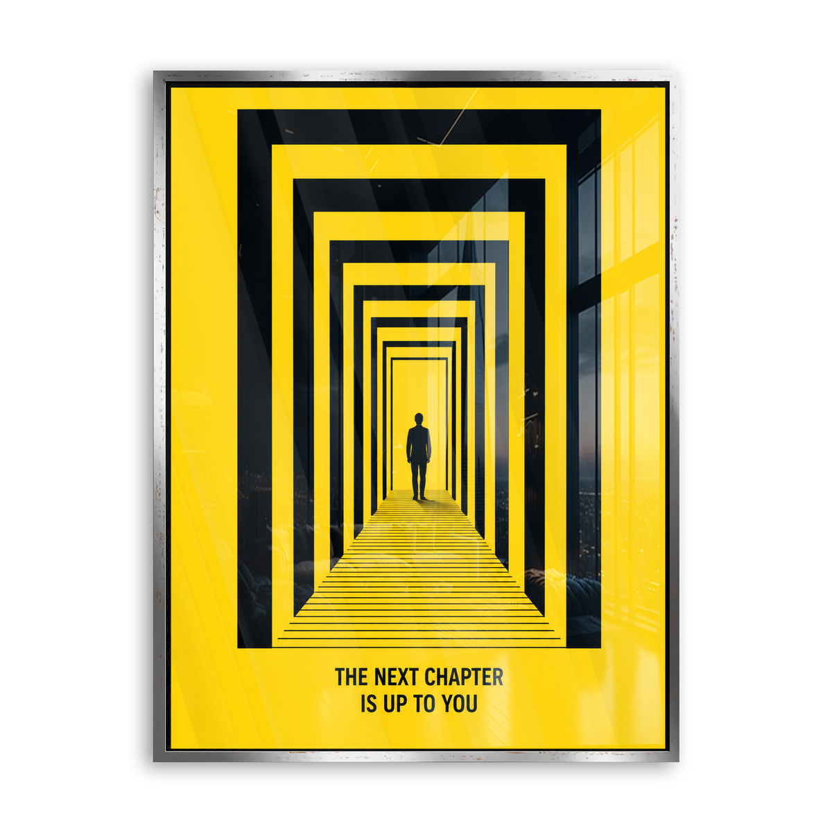 The Next Chapter Is Up to You - Acrylglas Silber
