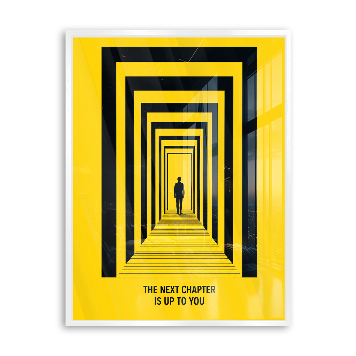 The Next Chapter Is Up to You - Acrylglas Weiß