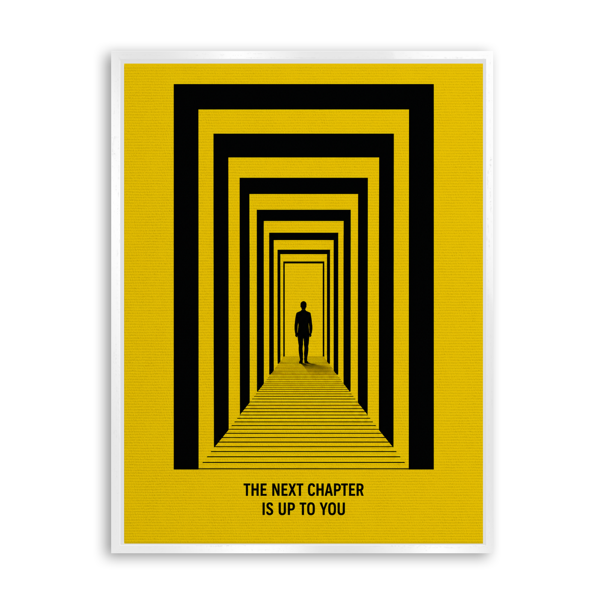 The Next Chapter Is Up to You - Leinwand Weiß