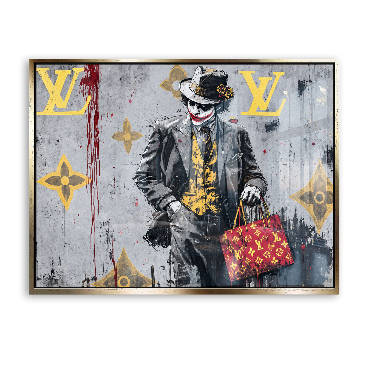 The Painted Trickster - Acrylglas Gold