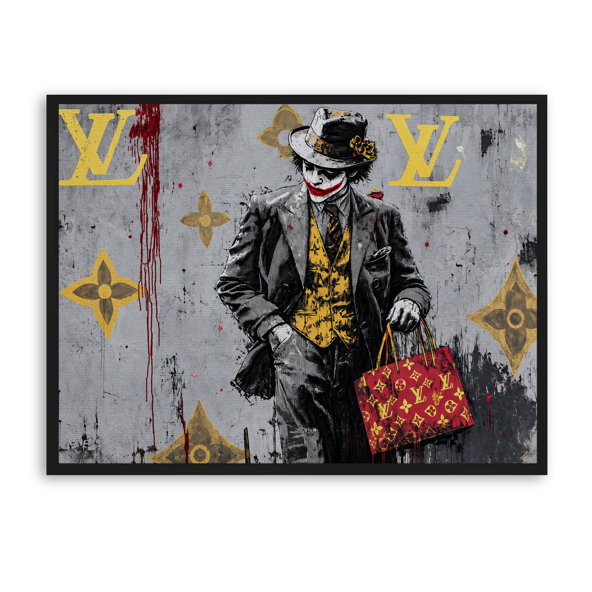 The Painted Trickster - Leinwand Schwarz