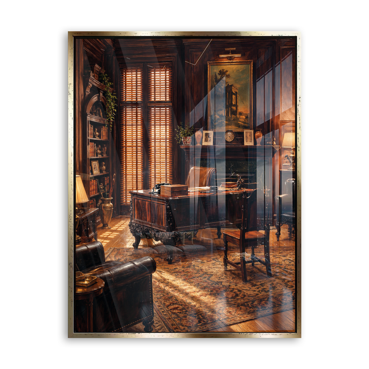 The Office of the Godfather - Acrylglas Gold