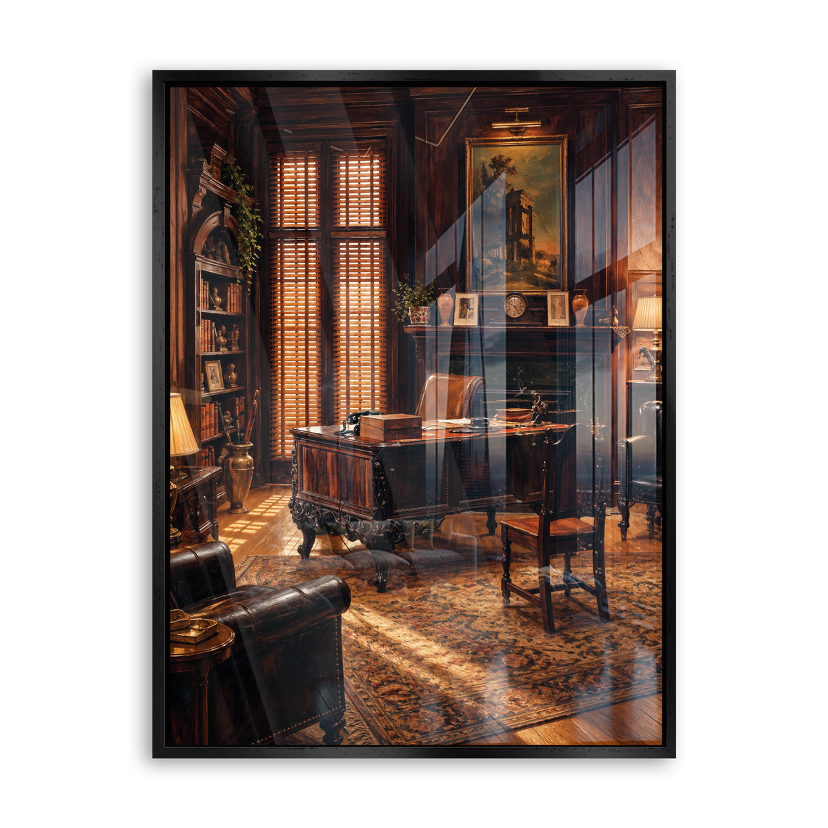 The Office of the Godfather - Acrylglas Schwarz