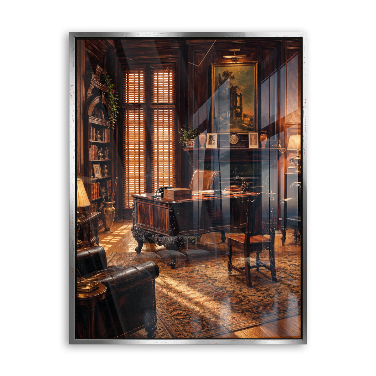 The Office of the Godfather - Acrylglas Silber