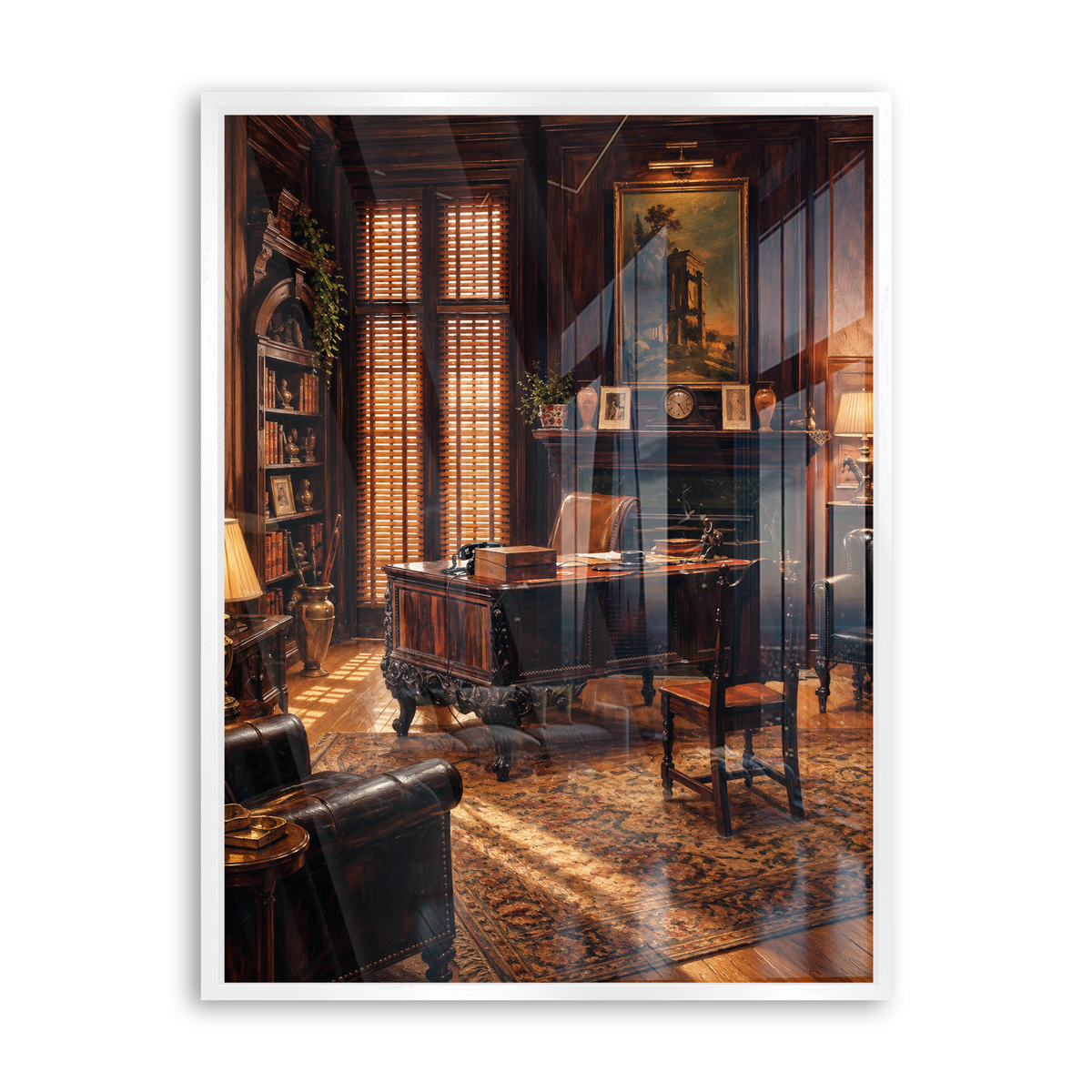 The Office of the Godfather - Acrylglas Weiß