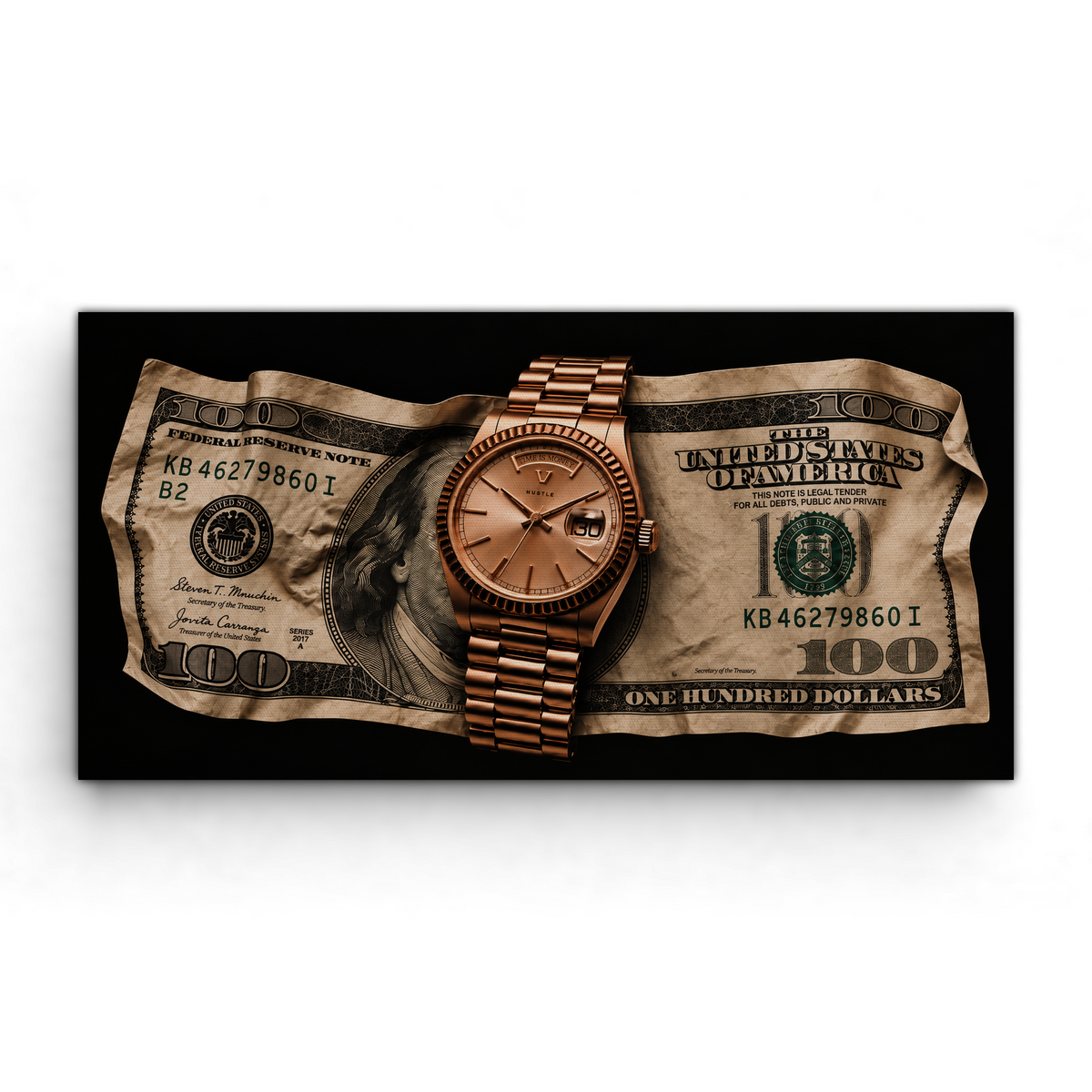 Time is Money - Leinwand Ohne Rahmen
