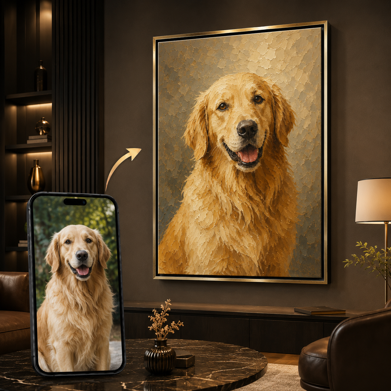 Your Faithful Companion as an Oil Painting