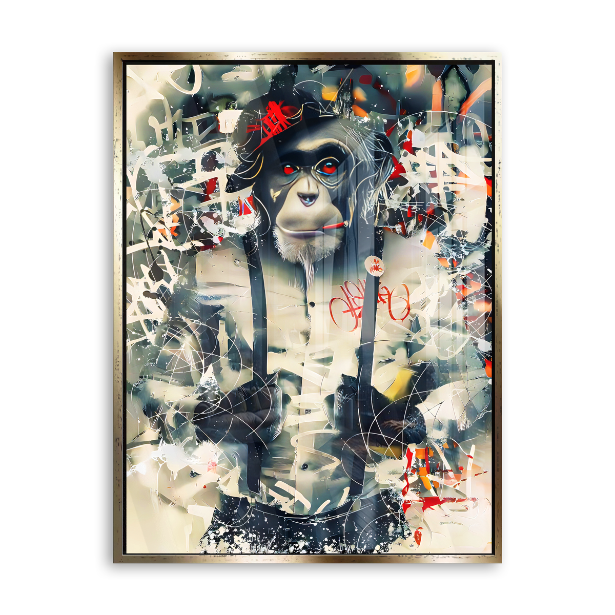 Urban Primate - Acrylglas Gold