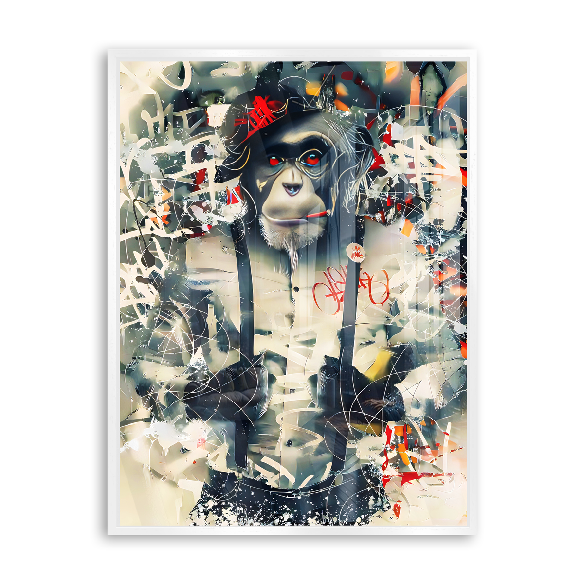 Urban Primate - Acrylglas Weiß