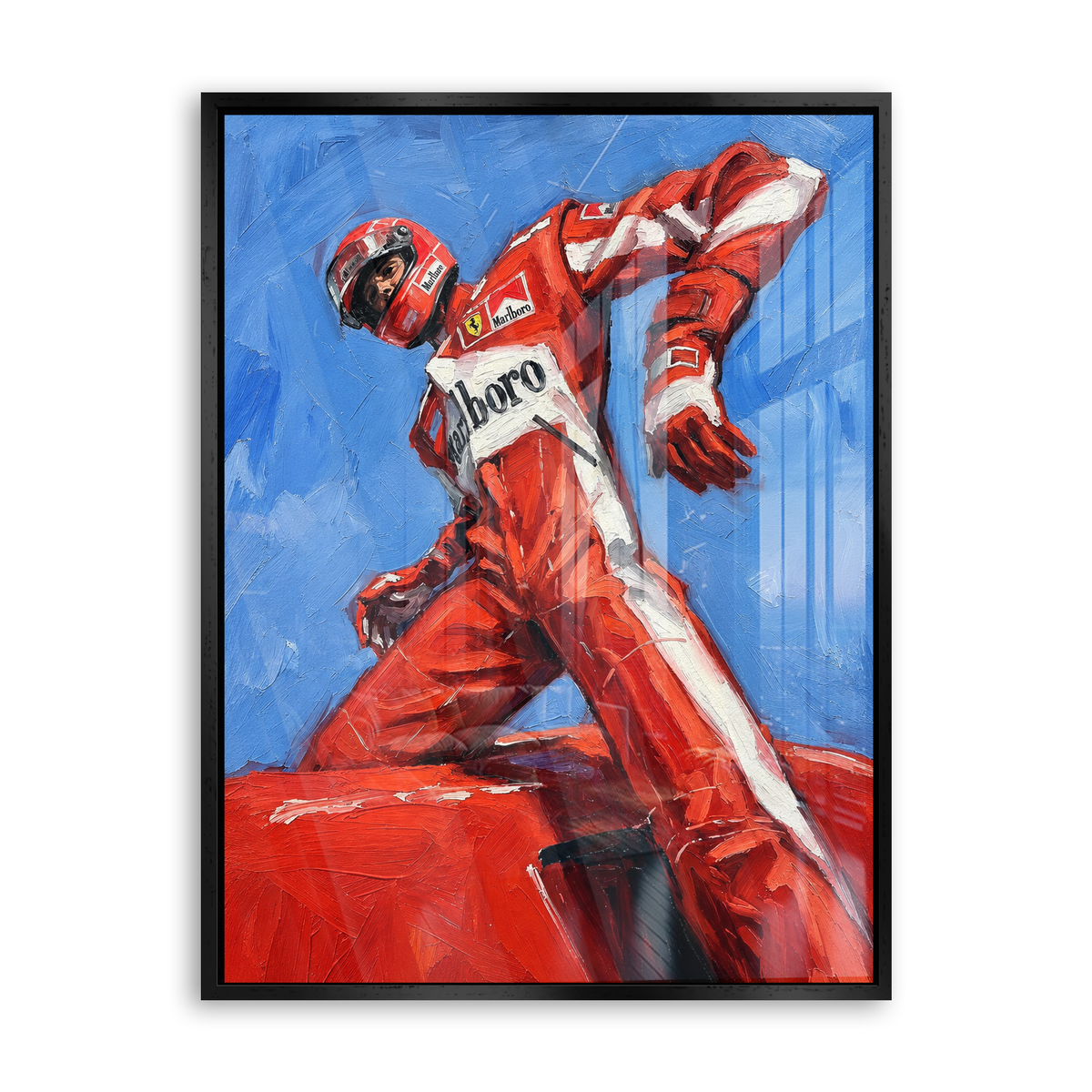 Victory in Red - Acrylglas Schwarz