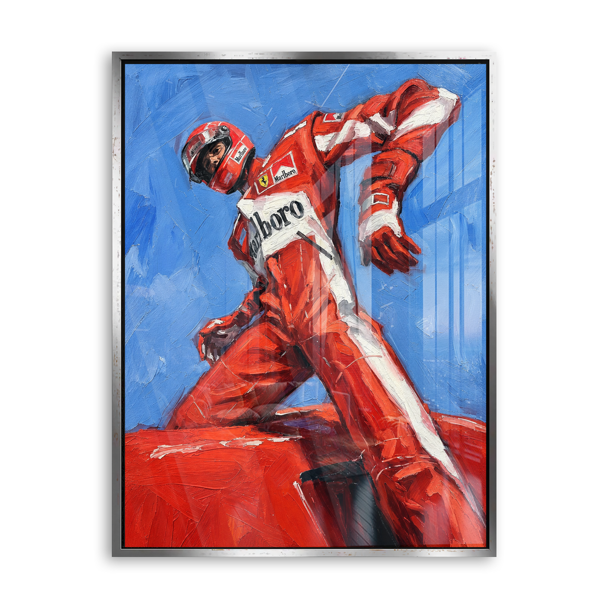 Victory in Red - Acrylglas Silber
