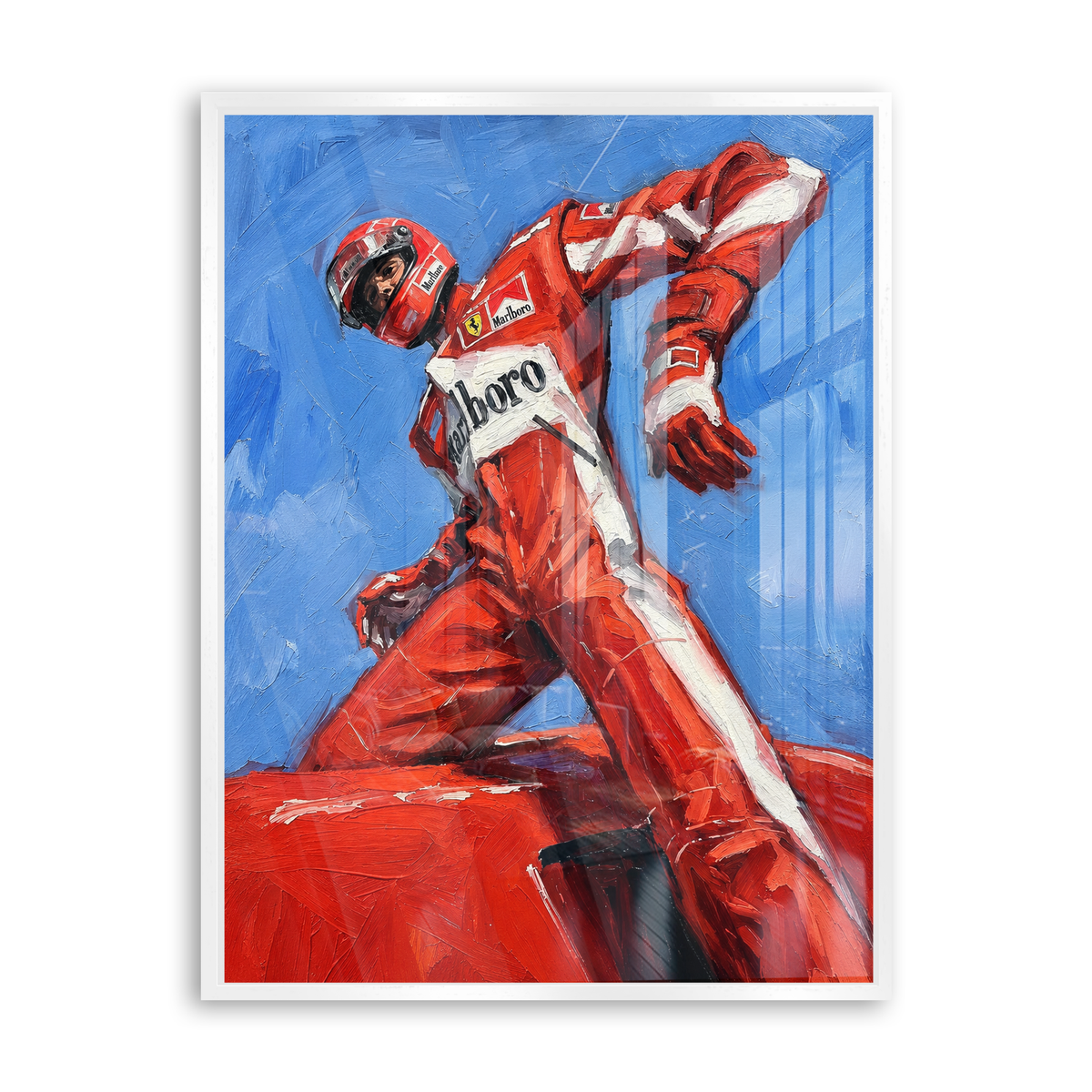 Victory in Red - Acrylglas Weiß