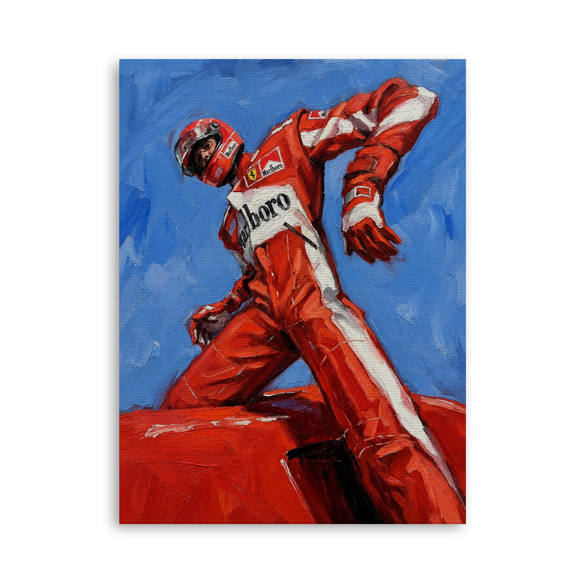 Victory in Red - Leinwand Ohne Rahmen
