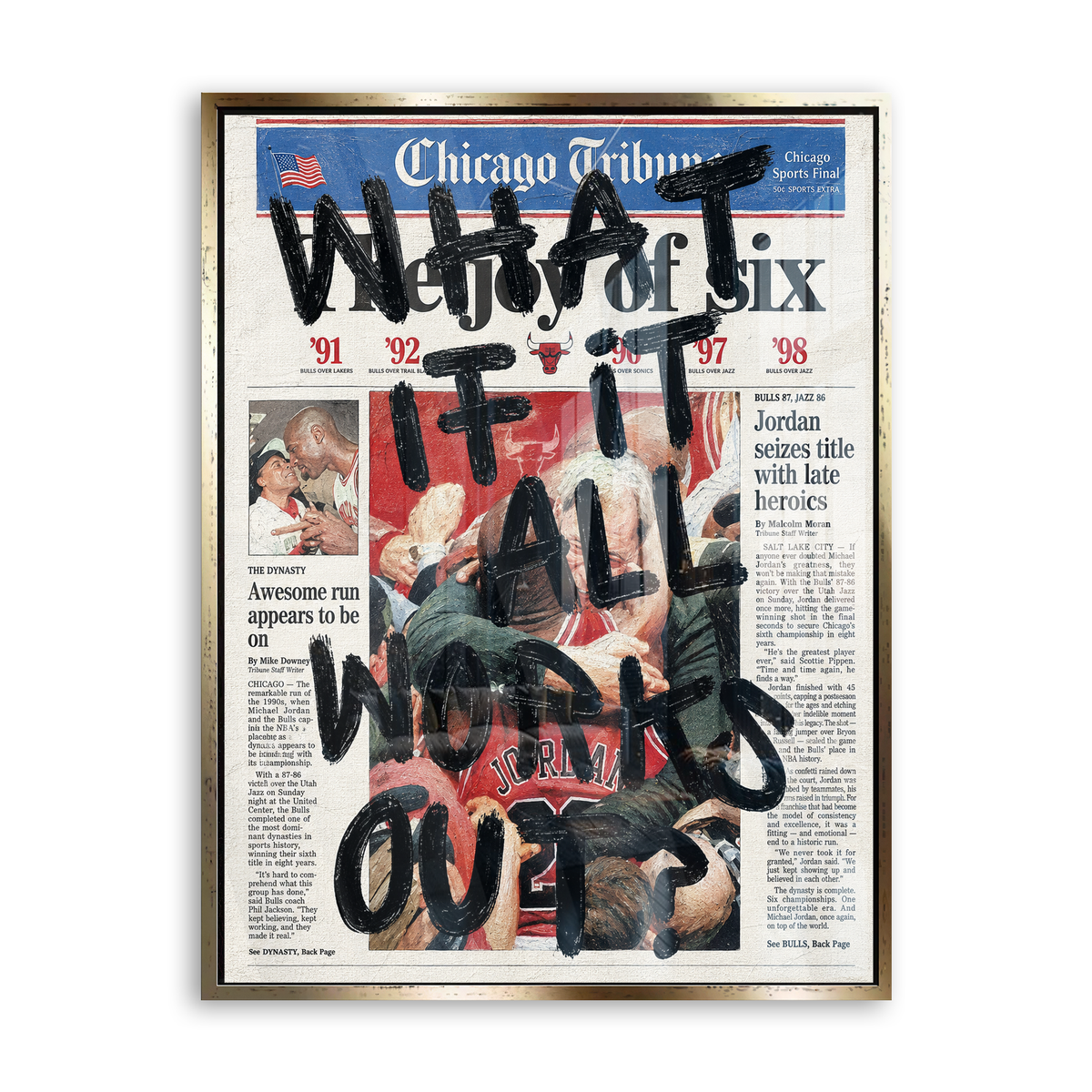 What If It All Works Out - Edition 01 - Acrylglas Gold