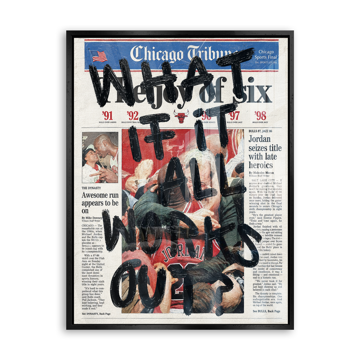 What If It All Works Out - Edition 01 - Acrylglas Schwarz