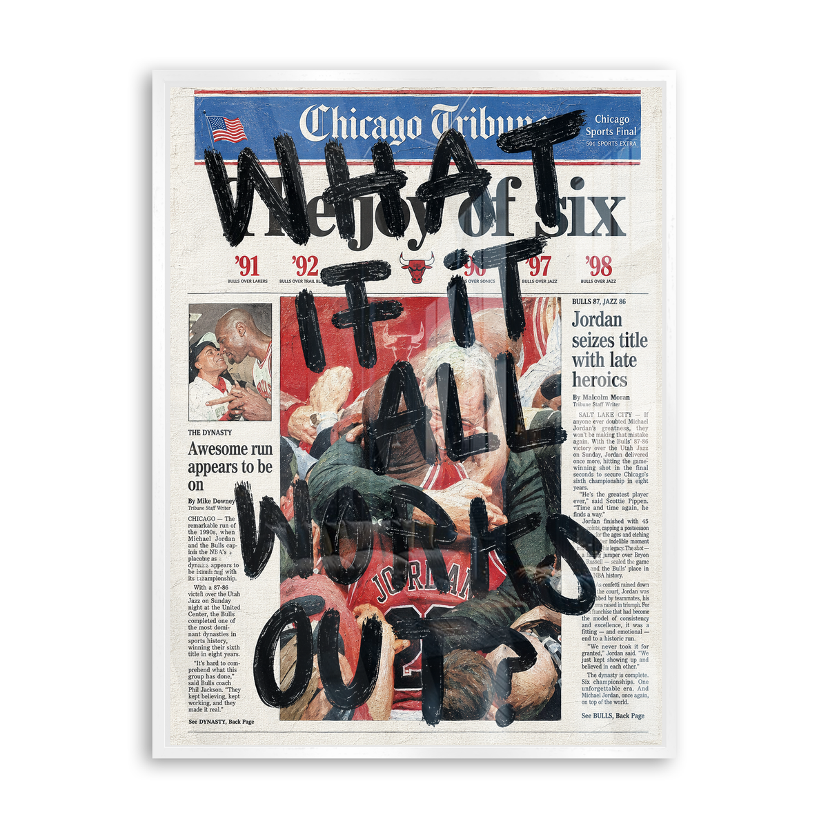 What If It All Works Out - Edition 01 - Acrylglas Weiß
