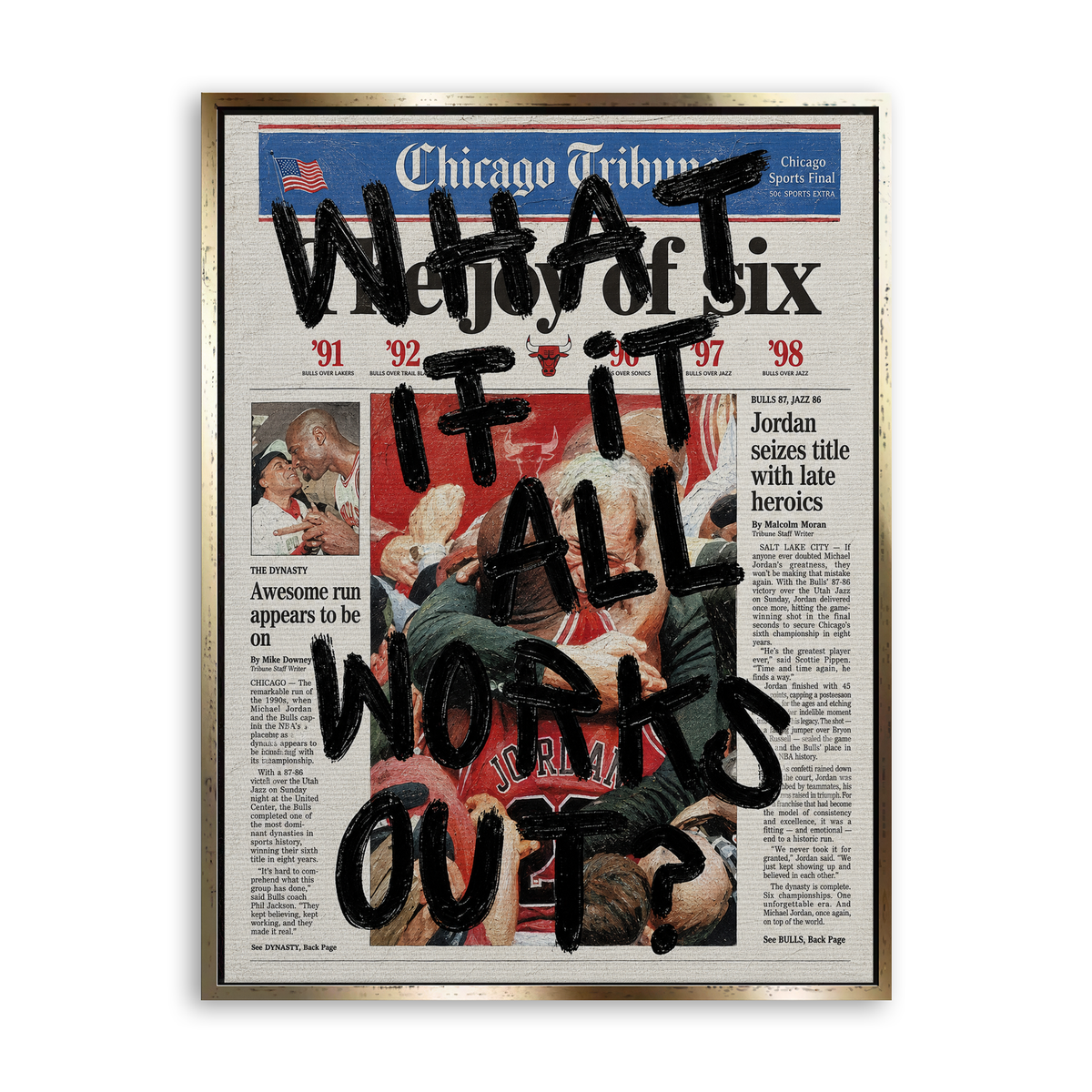 What If It All Works Out - Edition 01 - Leinwand Gold