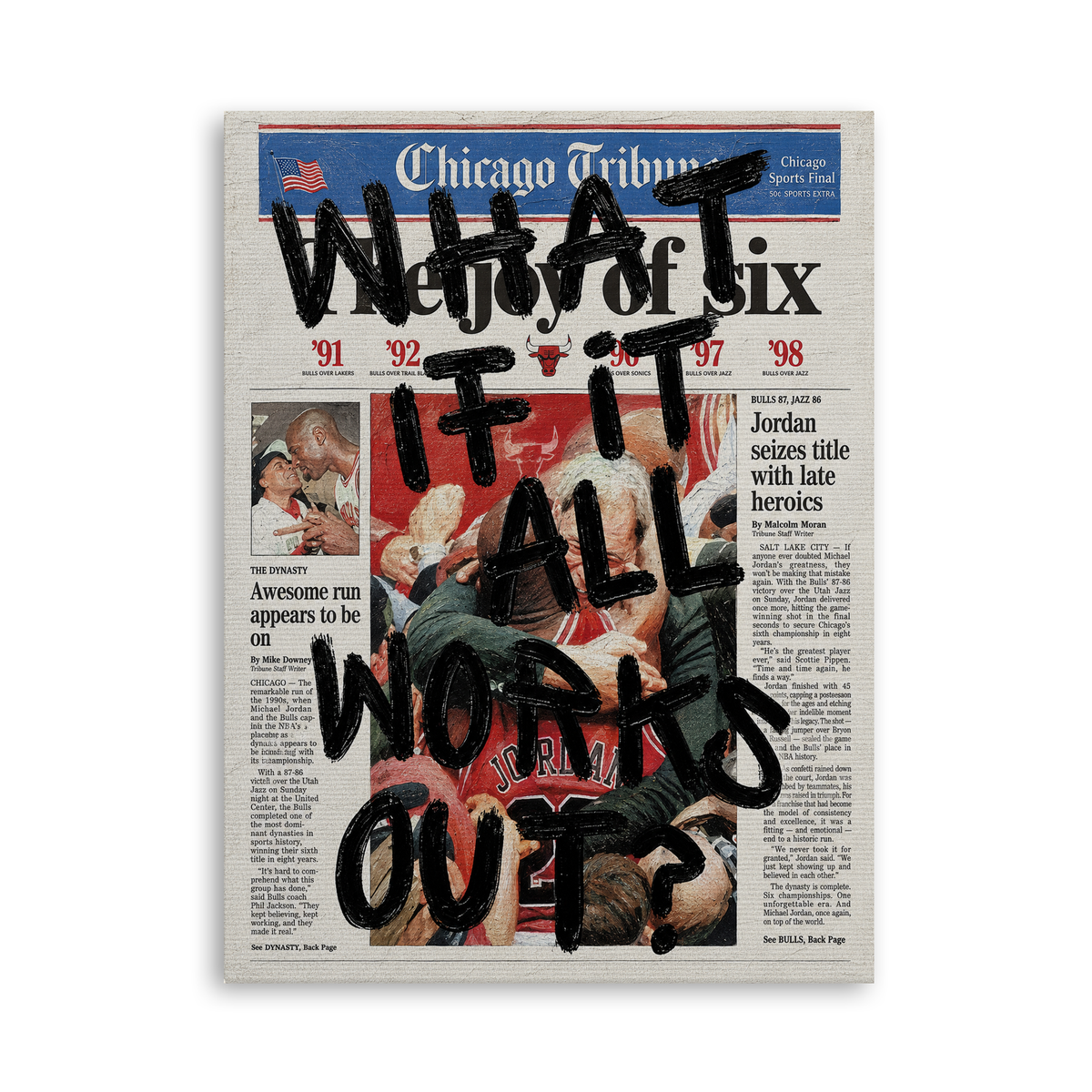 What If It All Works Out - Edition 01 - Leinwand Ohne Rahmen