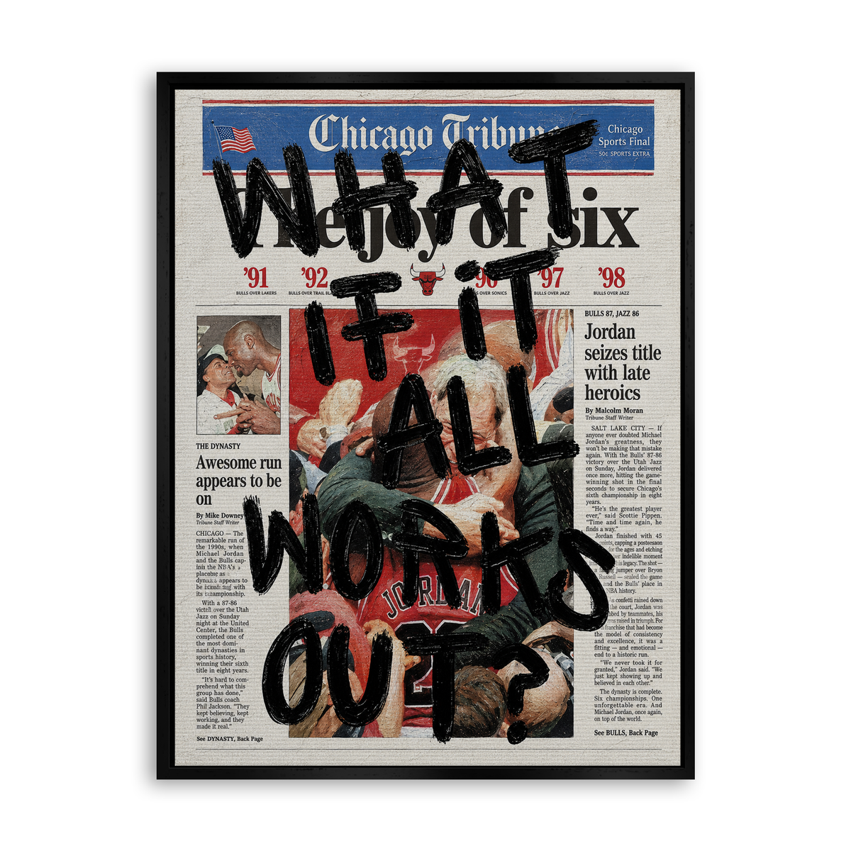 What If It All Works Out - Edition 01 - Leinwand Schwarz