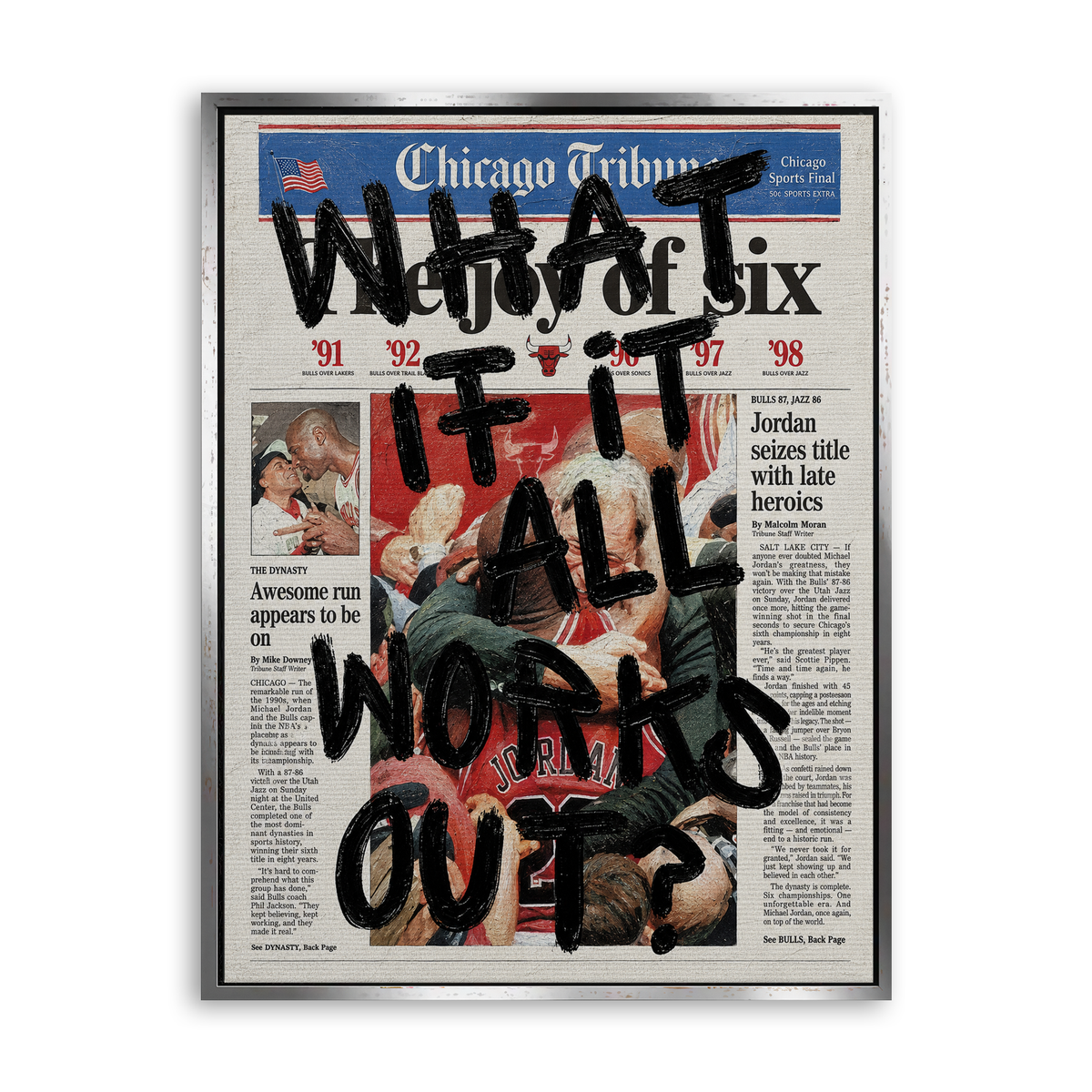 What If It All Works Out - Edition 01 - Leinwand Silber