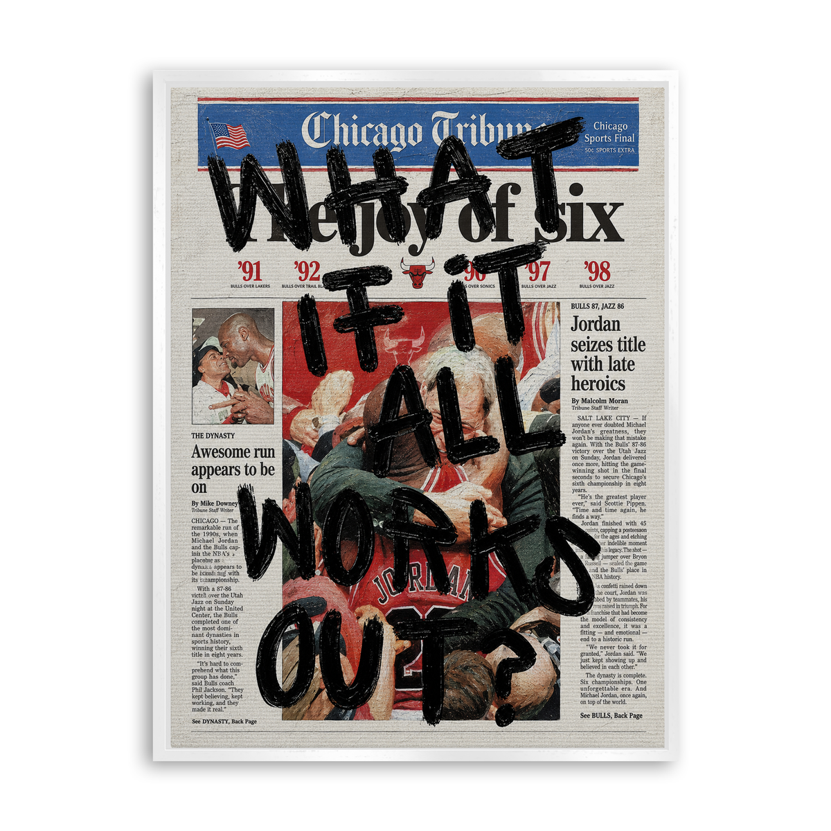What If It All Works Out - Edition 01 - Leinwand Weiß