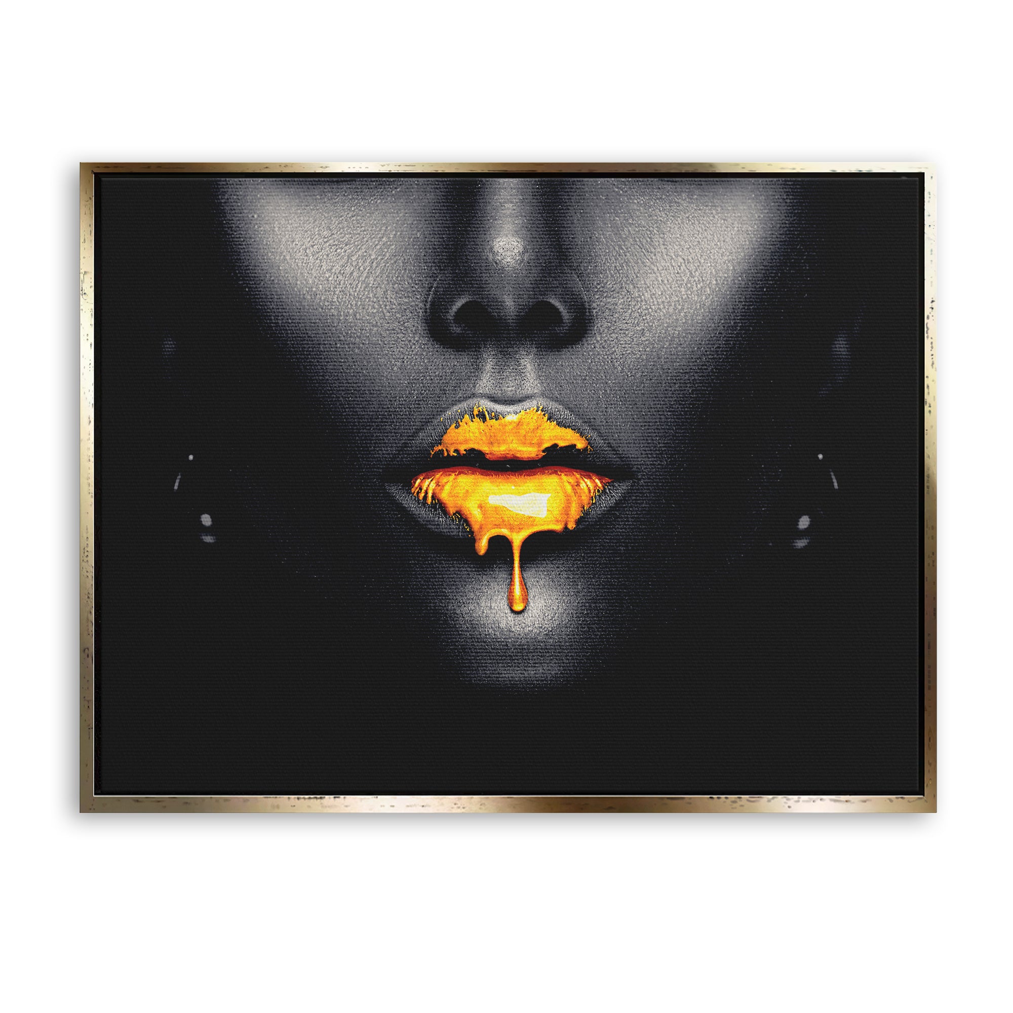 Woman With Golden Lips 