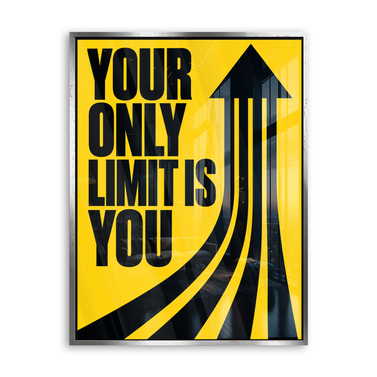 Your Only Limit Is You - Acrylglas Silber